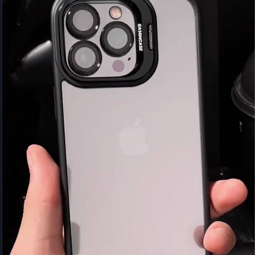 Camera Stand Case With Metal Rings For iPhone