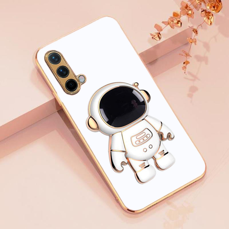 Astronaut Luxurious Gold Edge Back Case For Oneplus Nord CE