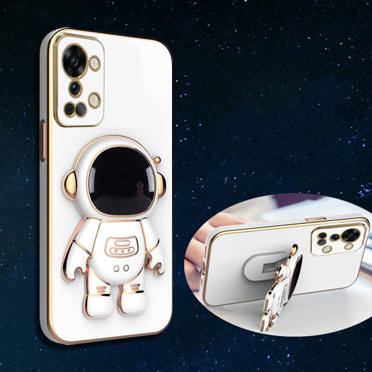 Astronaut Luxurious Gold Edge Back Case For OnePlus Series