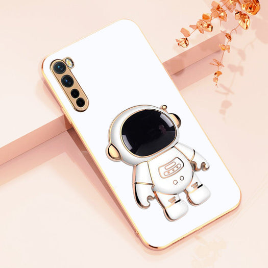 Astronaut Luxurious Gold Edge Back Case For Oneplus Nord