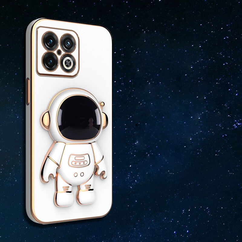 Astronaut Luxurious Gold Edge Back Case For OnePlus 10 Pro