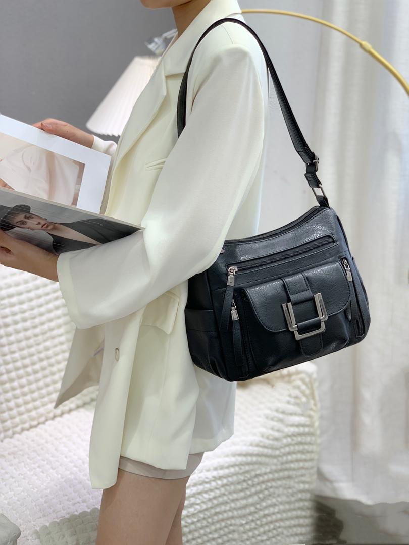 Luxury Trand Satchel High Quality Leather Sling Handbag For Female