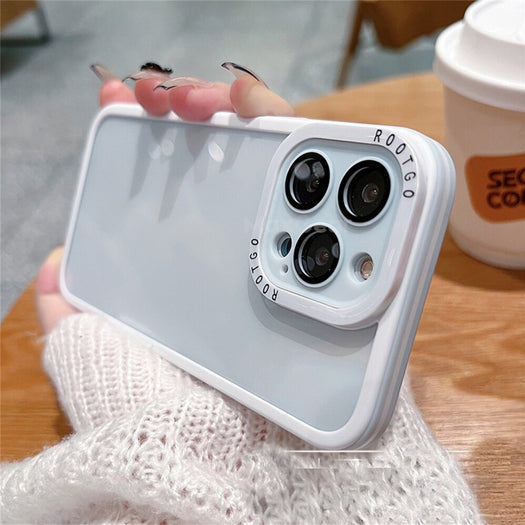 Root Transparent Polycarbonate Back Case Cover for iPhone 15