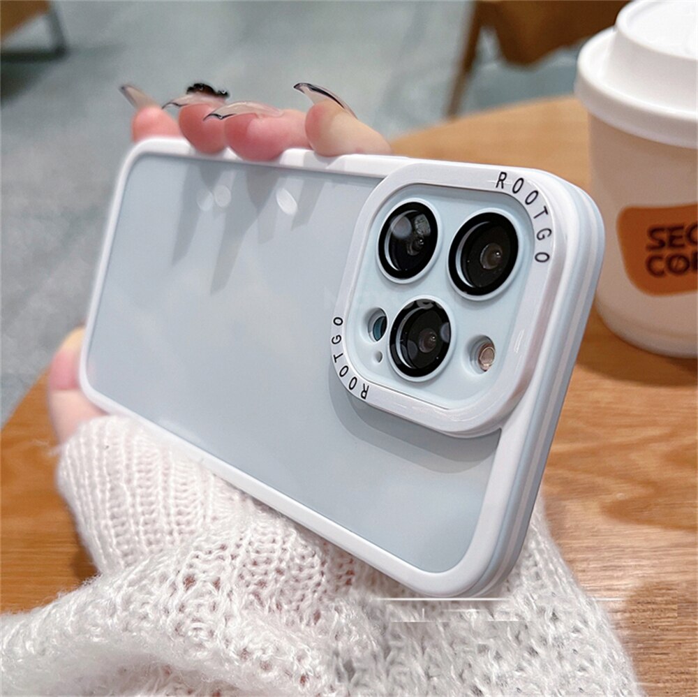 Root Transparent Polycarbonate Back Case Cover for iPhone 15