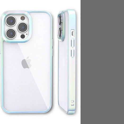 Transparent Heavy Duty Shining Gradient Back Case Cover for iPhone 13 Pro Max