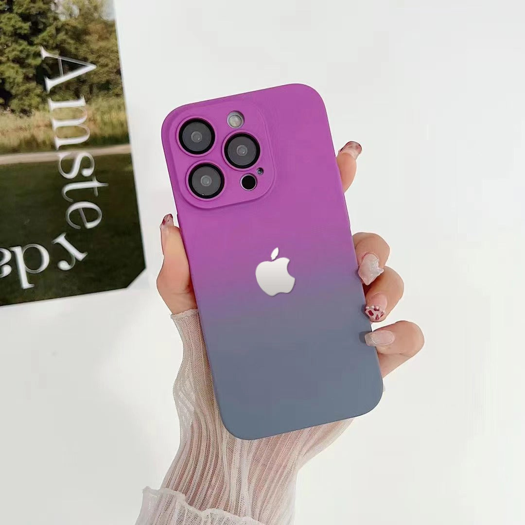 Premium Matte Polycarbonate Multicolour Case With Logo For iPhone 13