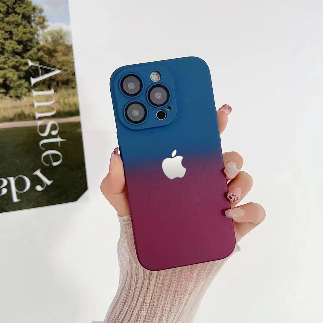 Premium Matte Polycarbonate Multicolour Case With Logo For iPhone 14 Series