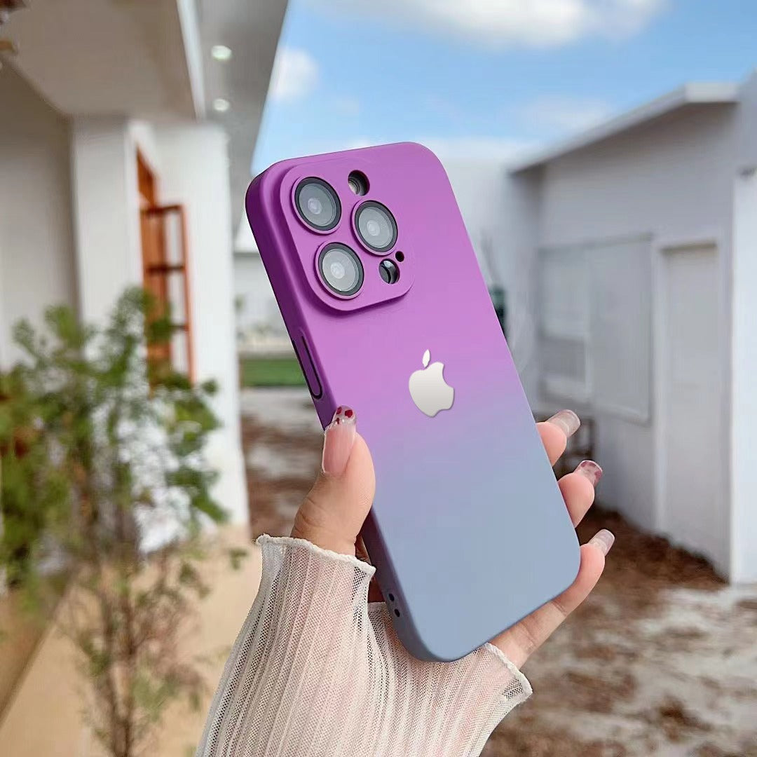 Premium Matte Polycarbonate Multicolour Case With Logo For iPhone 13 Pro Max