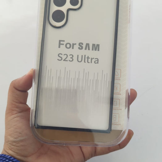 Luxury Transparent Clear Back TPU Case For Samsung Galaxy S23 Ultra