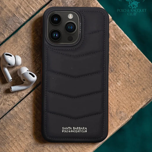 Santa Barbara Classic Clyde Series Genuine Leather Case For iPhone 15 Pro Max