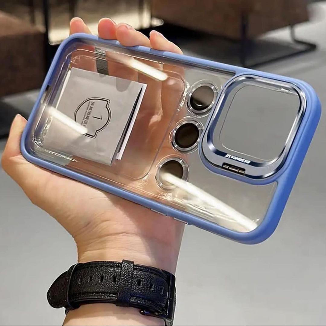 Camera Stand Case With Metal Rings For iPhone 14 Plus