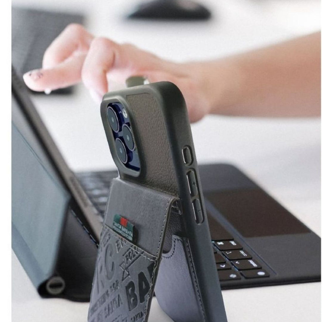 Santa Barbara Classic Hulda Series Genuine Leather Case For iPhone 15 Pro Max