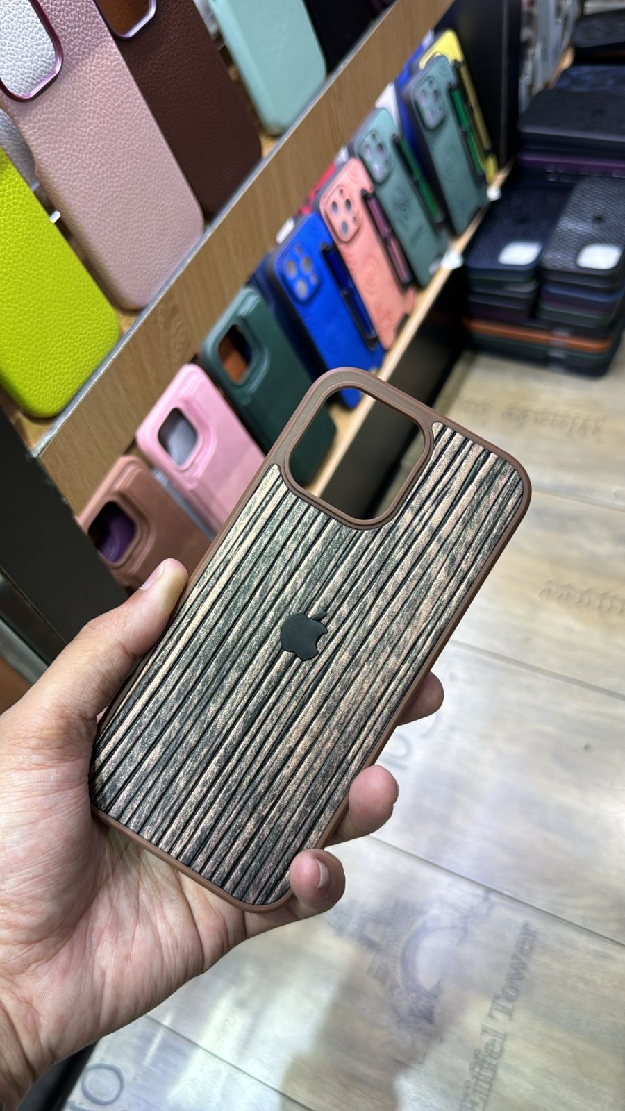 Luxury Leather Logo Case For iPhone