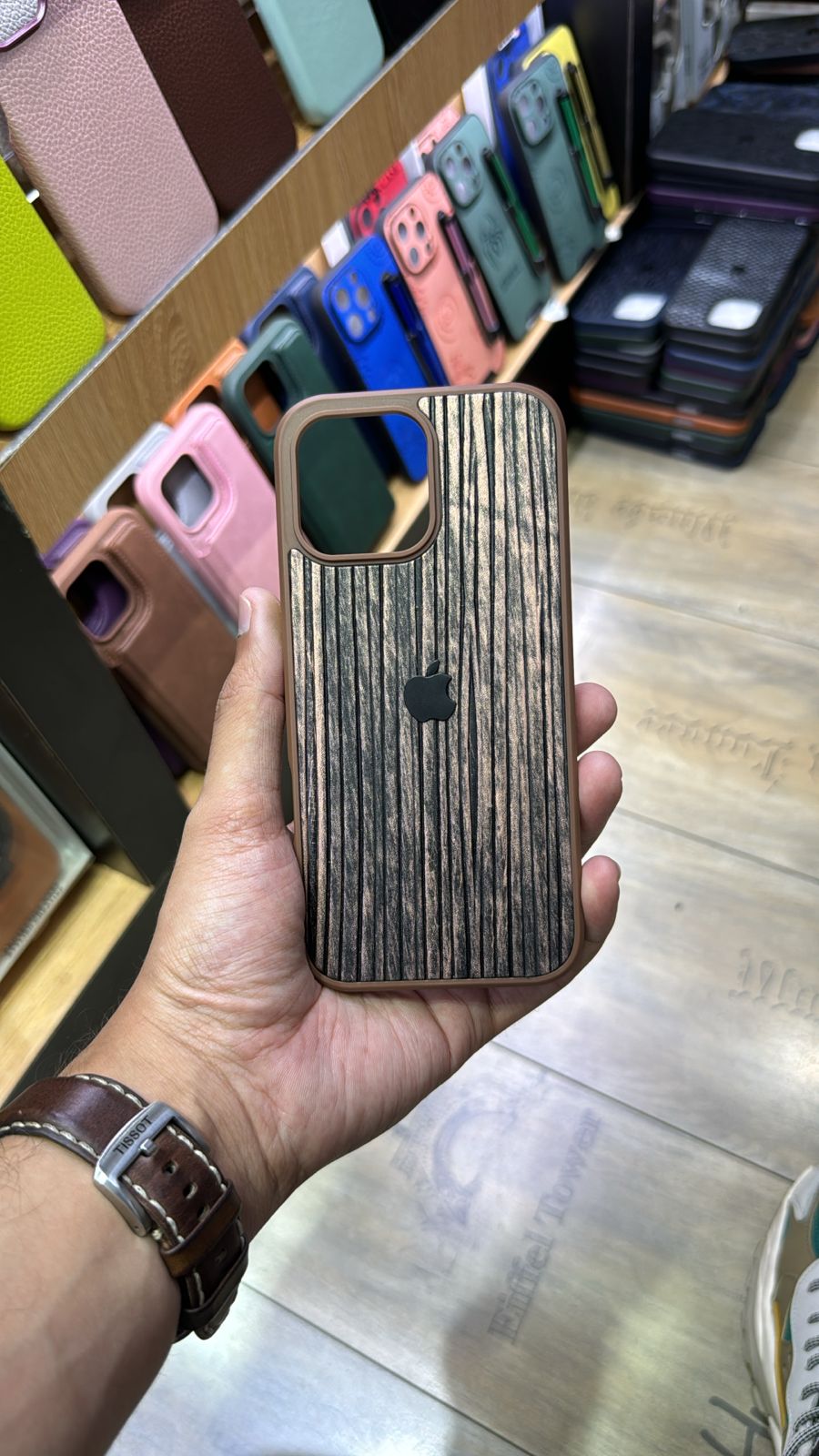 Luxury Leather Logo Case For iPhone