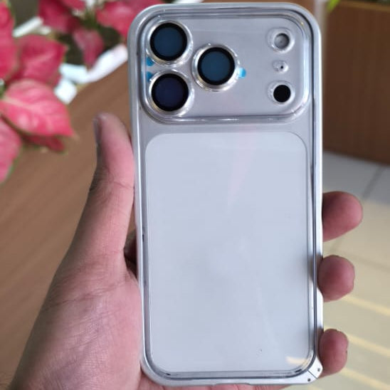 Transparent Metal Bumper Case For iPhone 17 Series