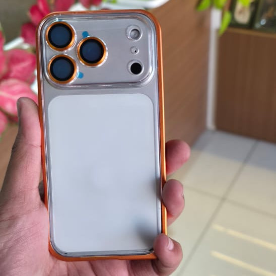 Transparent Metal Bumper Case For iPhone 17 Series