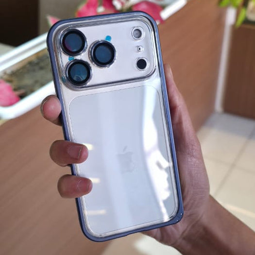 Transparent Metal Bumper Case For iPhone 17 Series