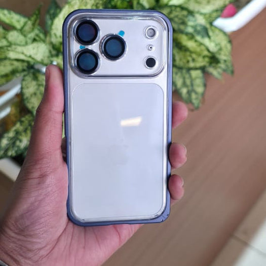 Transparent Metal Bumper Case For iPhone 17 Series