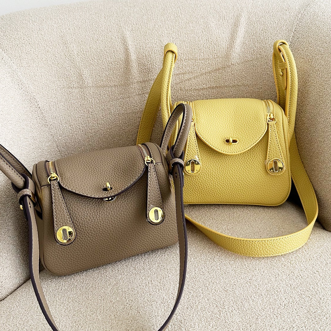 Luxury Leather Laurel Hobo Mini Handbag For Female