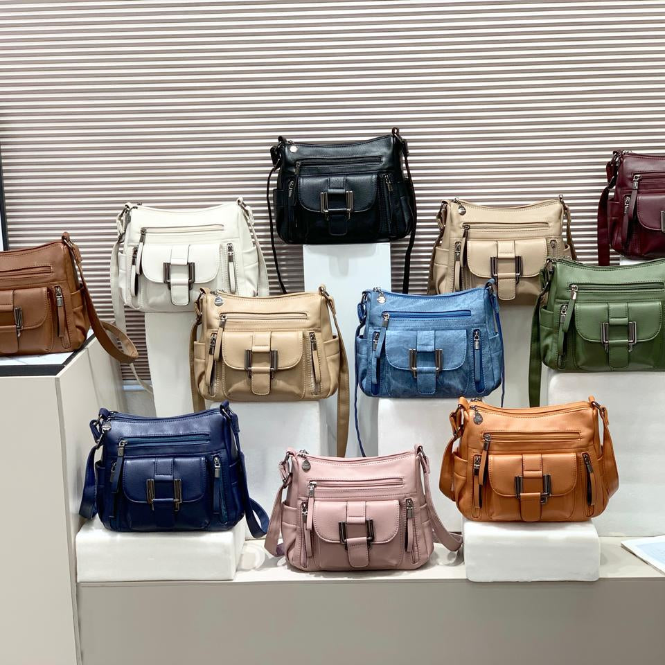 Luxury Trand Satchel High Quality Leather Sling Handbag For Female