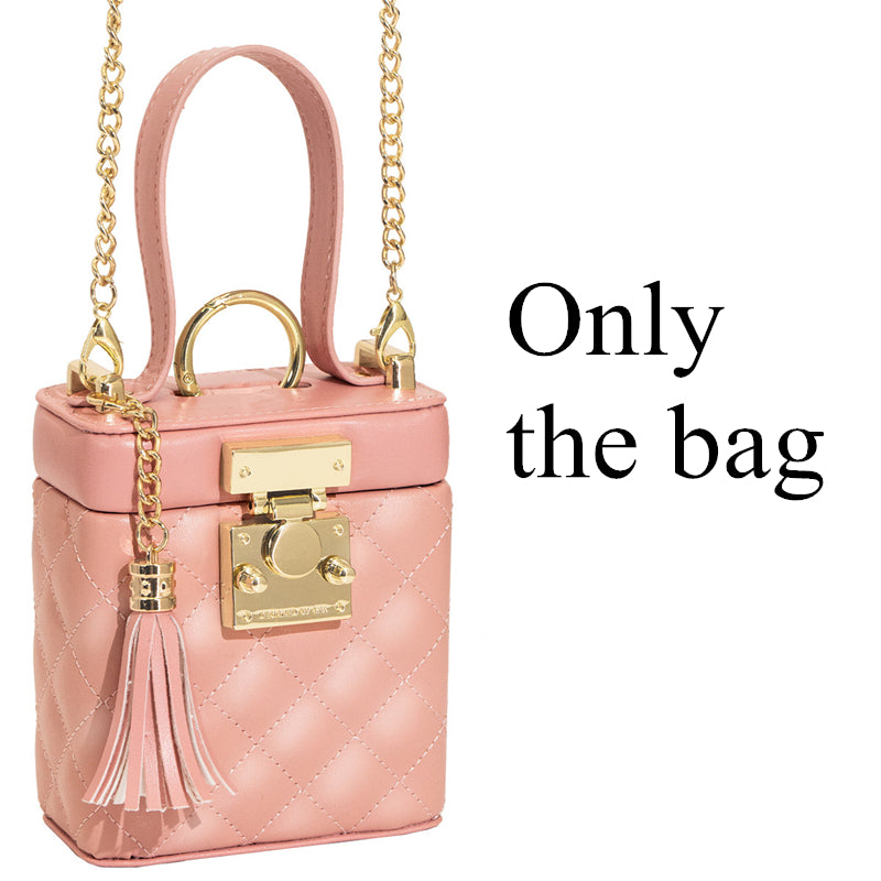 Luxury Leather Bag Metal Long Chain Case for Samsung Galaxy Z Flip 5