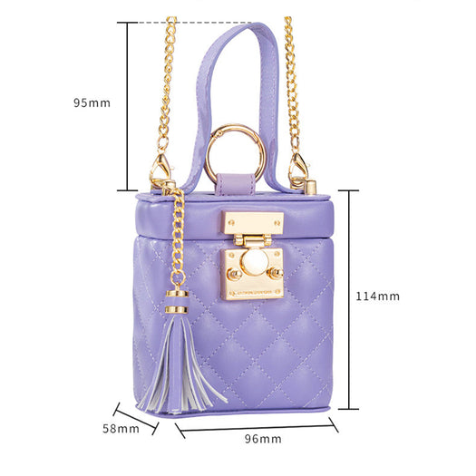 Luxury Leather Bag Metal Long Chain Case for Samsung Galaxy Z Flip 5