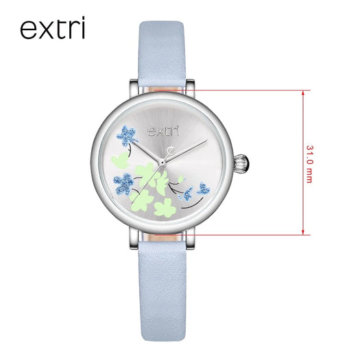 Floral Analog Wristwatch