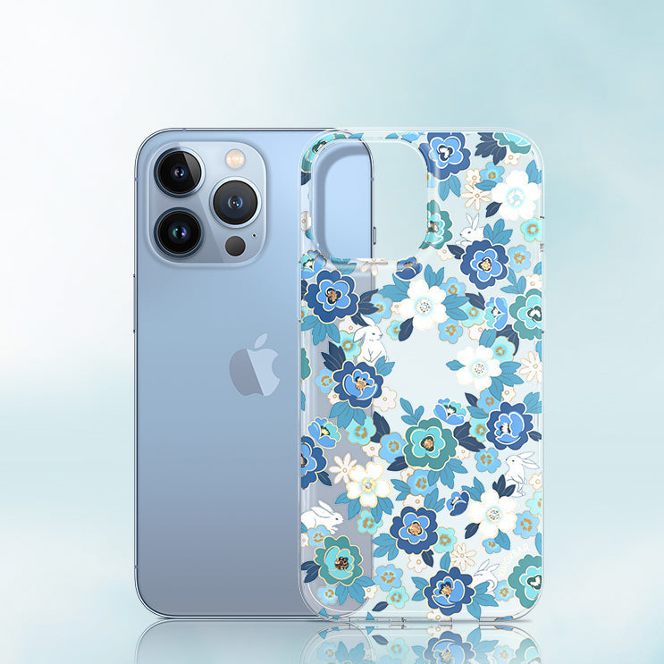 Kingxbar Brilliant Series Pc Flower Tpu Case For iPhone 13 - Premium Cases