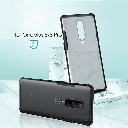 Henks Matte Transparent Case For Oneplus 8