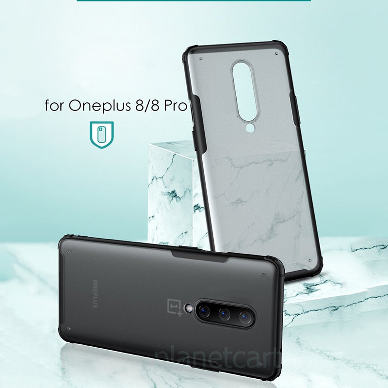 Henks Matte Transparent Case For Oneplus 8