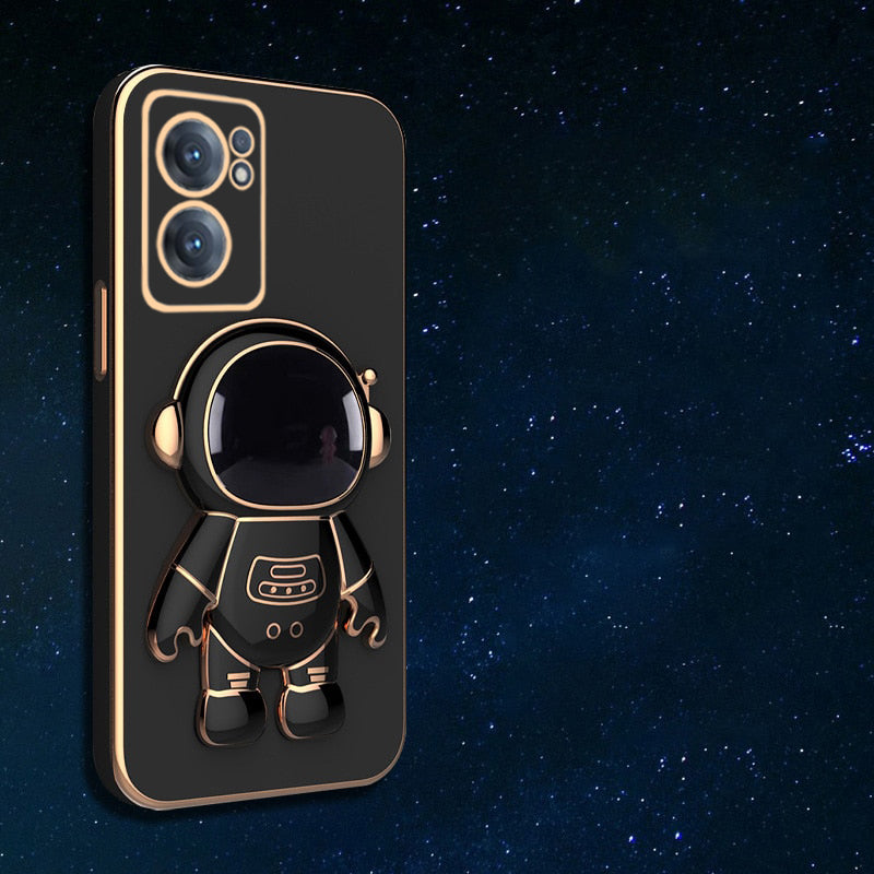 Astronaut Luxurious Gold Edge Back Case For OnePlus Nord CE 2