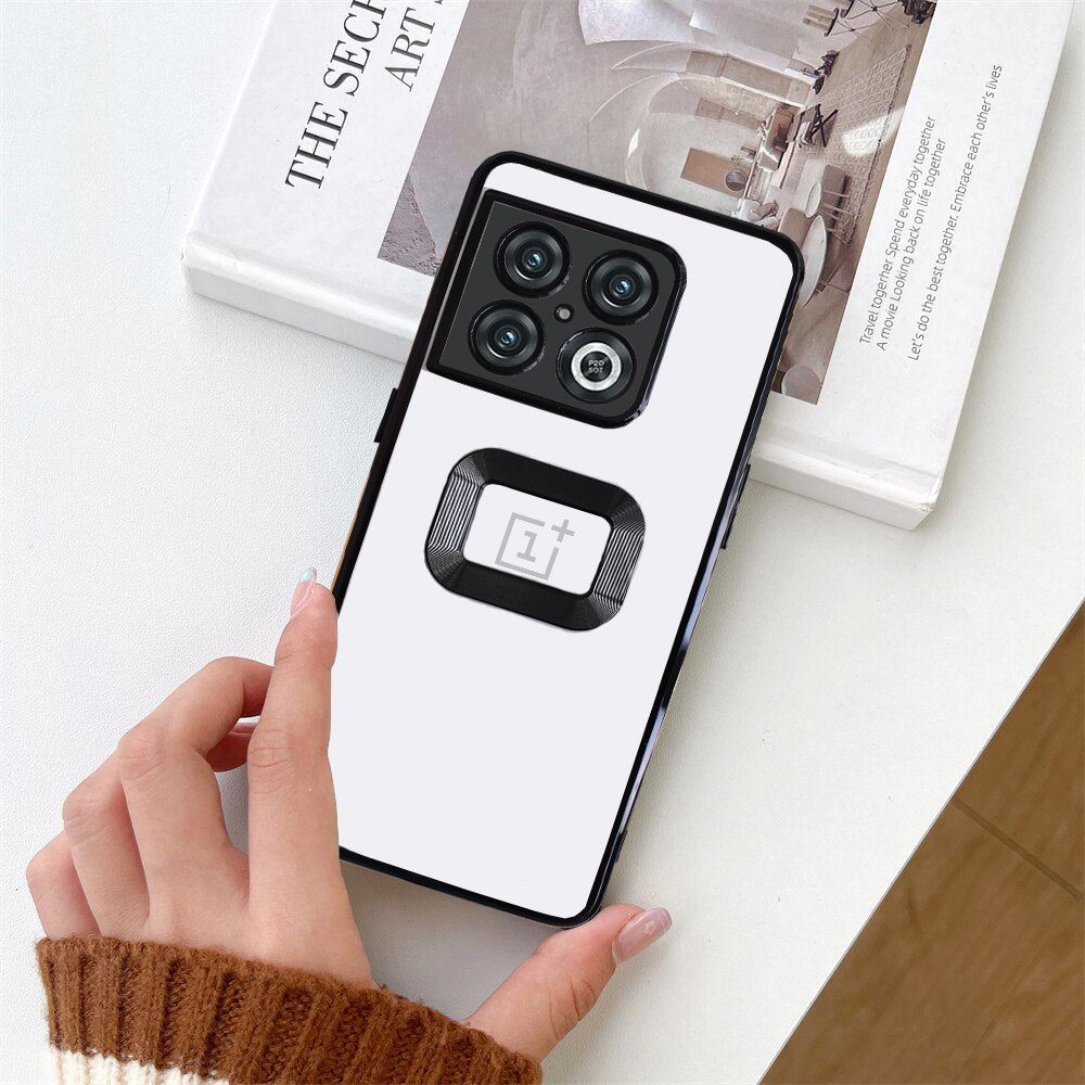 Premium Electroplated Luxury Square Silicon Clear Logo Cut Camera Protection Back Case Cover For Oneplus 10 Pro