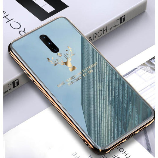 Luxury Electroplated Glass Back Case For OnePlus 7 Pro - planetcartonline