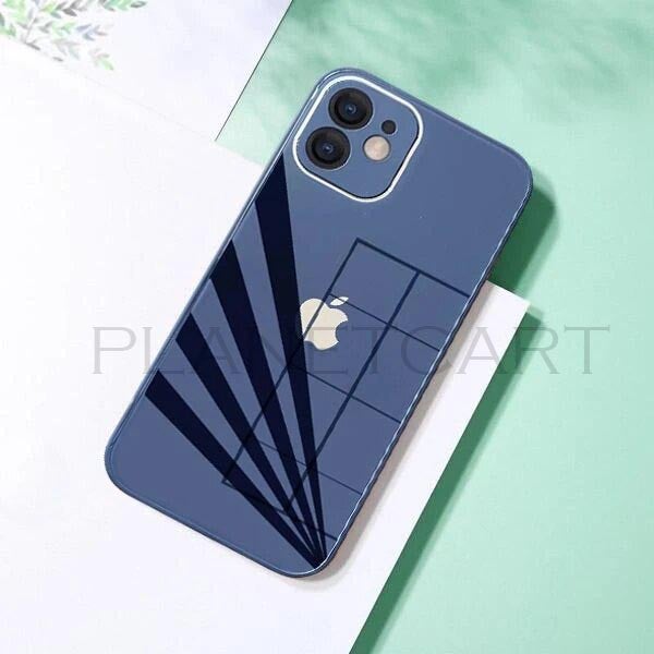 Special Edition Glossy Silicone Soft Edge Back Case with Camera Protection For iPhone 12 Pro