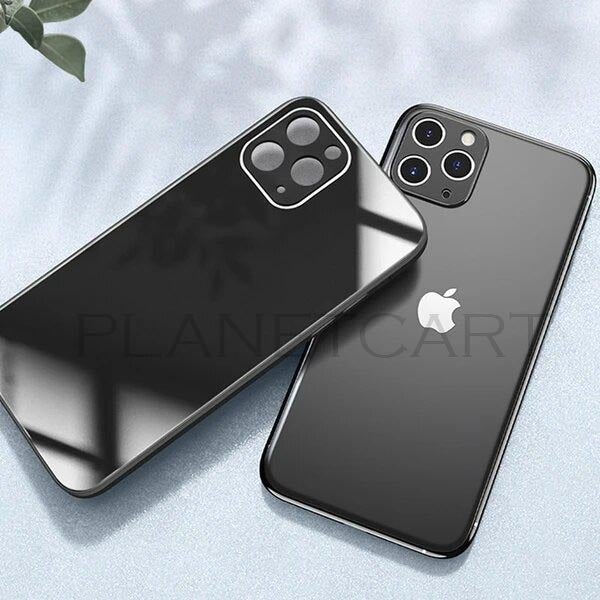 Special Edition Glossy Silicone Soft Edge Back Case with Camera Protection For iPhone 12 Pro
