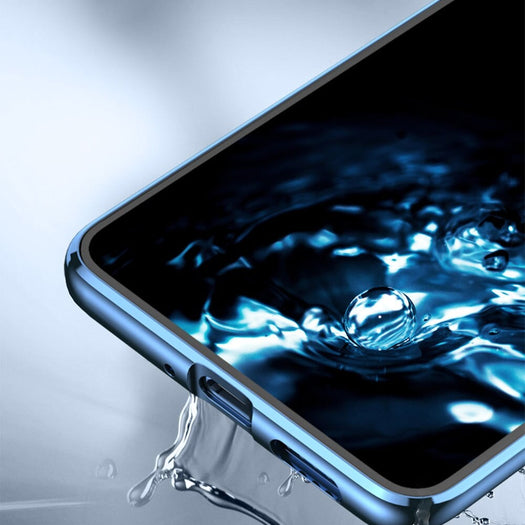 Electronic Auto Fit Double Glass Magnetic Case For One Plus 7T