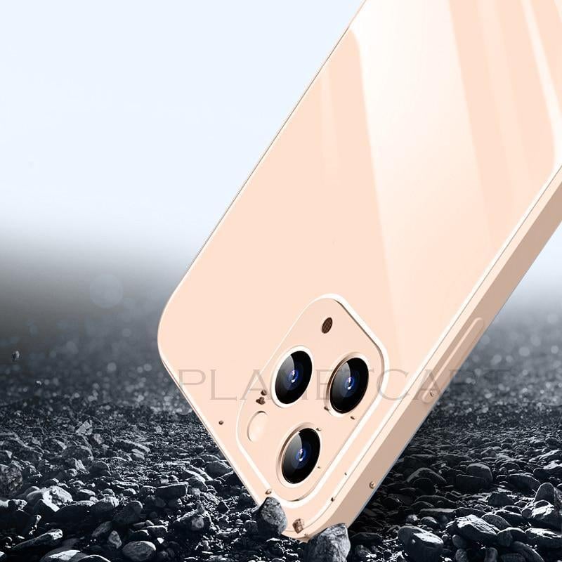 Special Edition Glossy Silicone Soft Edge Back Case with Camera Protection For iPhone 11 Pro Max