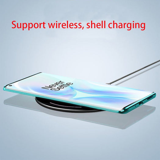 Electronic Auto Fit Double Glass Magnetic Case For One Plus 7