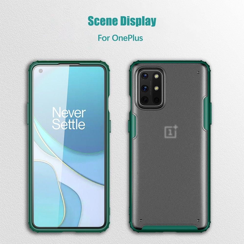 Henks Matte Transparent Case For Oneplus 9