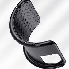 Joyroon Milan Series Cross Grid Pattern Case for iPhone 11 Pro Max Black