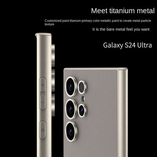 Matte Leather Phone Case For Samsung Galaxy S24 Ultra