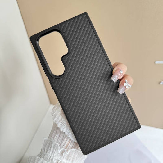 Carbon Fiber Camera Ring Case For Samsung Galaxy S24 Ultra