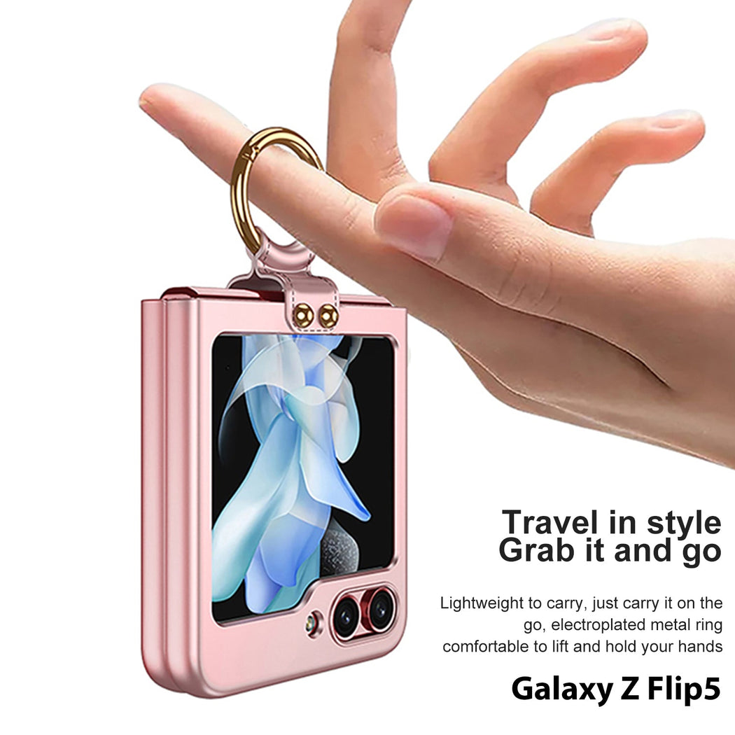 Luxury  PC Finger Ring Folding For Samsung Galaxy Z Flip 5