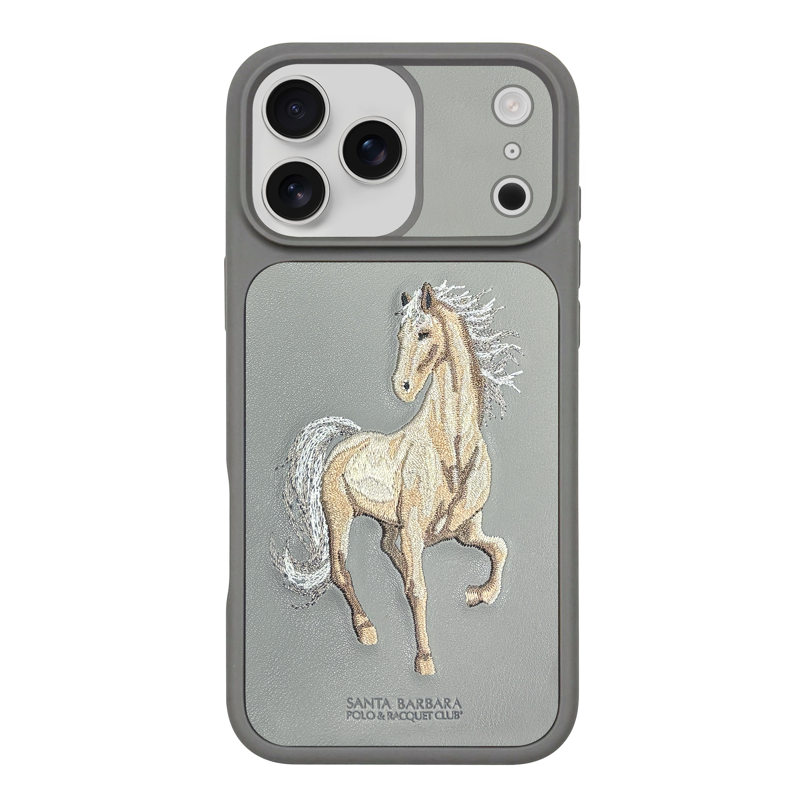Horse Emoidery Boris Santa Barbara Case For iPhone 17 Series