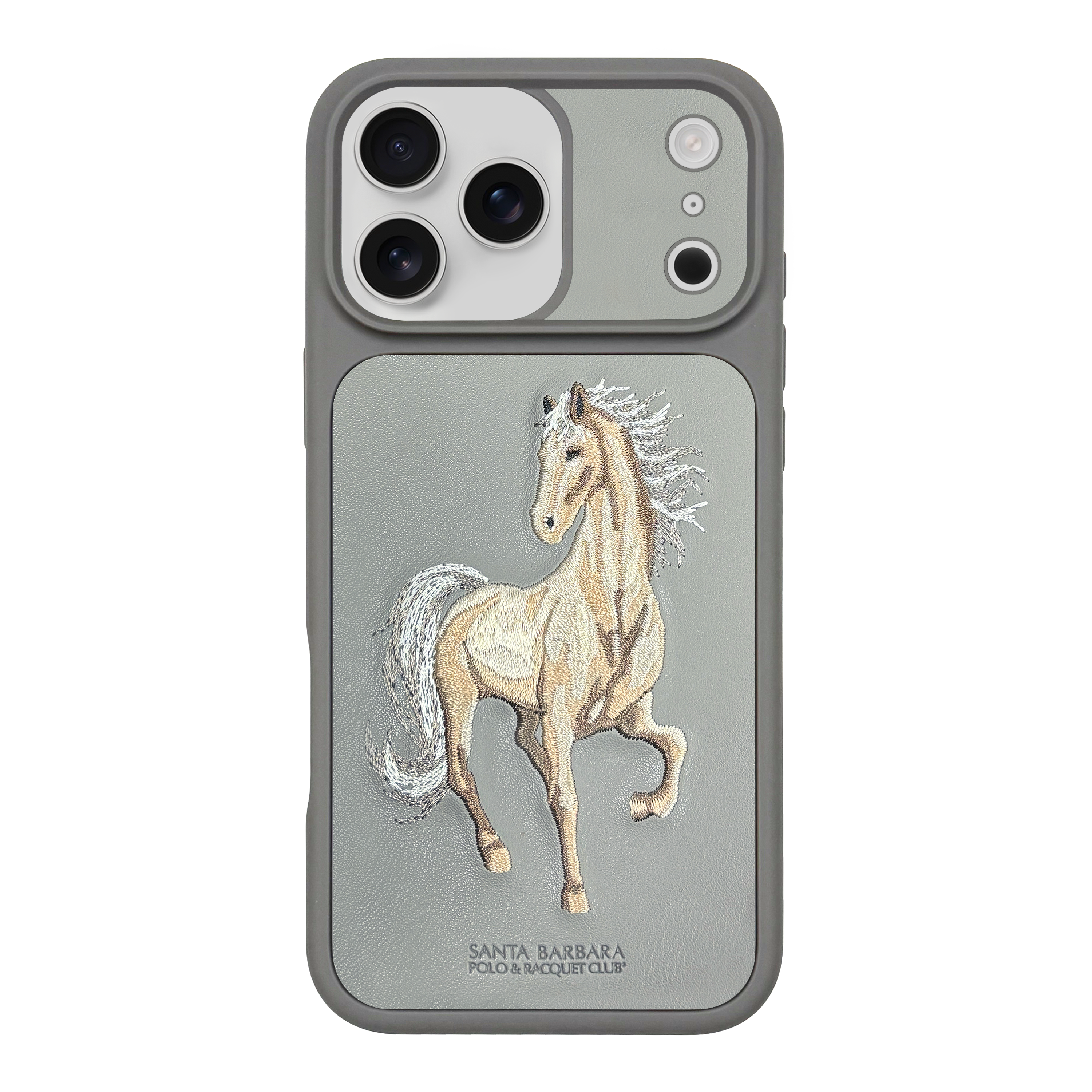Horse Emoidery Boris Santa Barbara Case For iPhone 17 Series