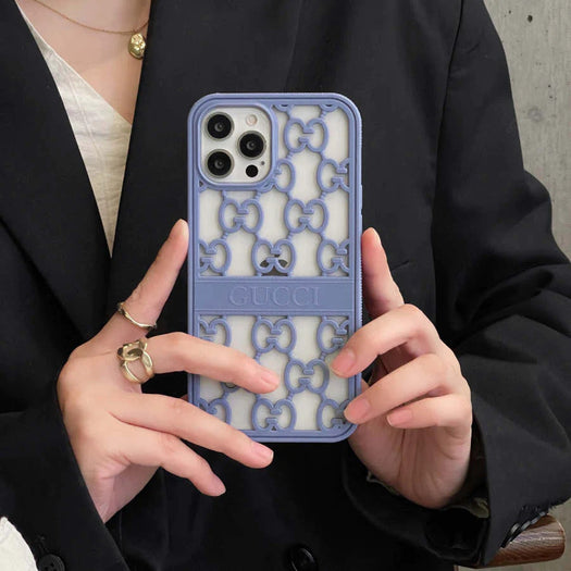 Premium Luxury 3D Carved Design Back Case Cover for iPhone