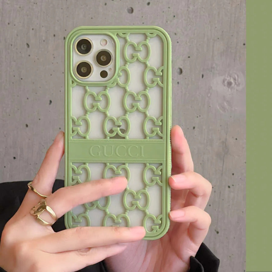 Premium Luxury 3D Carved Design Back Case Cover for iPhone