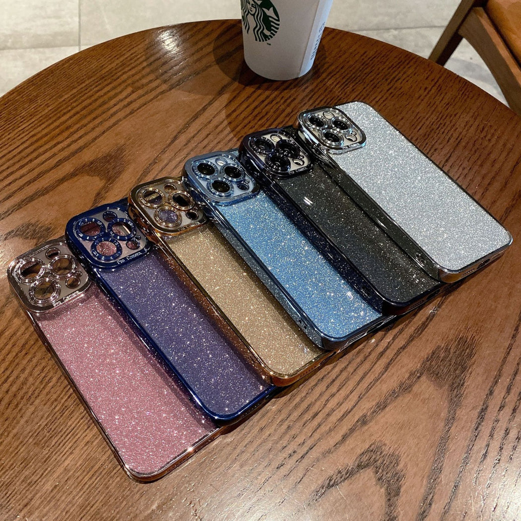 Luxury Glitter Transparent Bumper Back Case for iPhone 13 Pro
