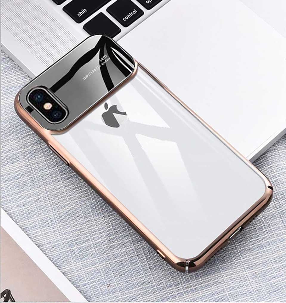 New Edition Smooth Luxury Lens Case For  iPhone X