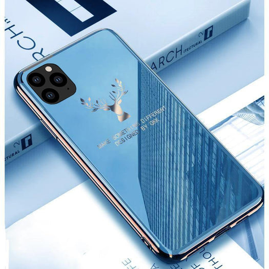 Gradient Deer Glass Back Case For iPhone 11 Pro - planetcartonline
